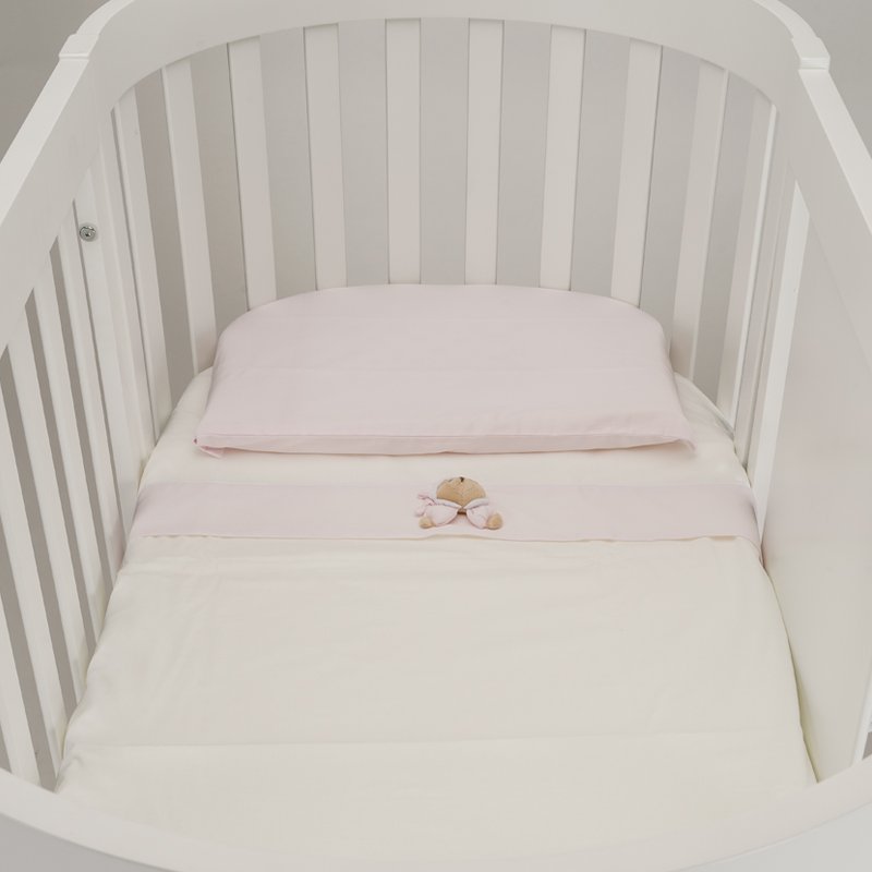 Lenzuola per Lettino Ovale Set 3 pezzi Puccio  Rosa