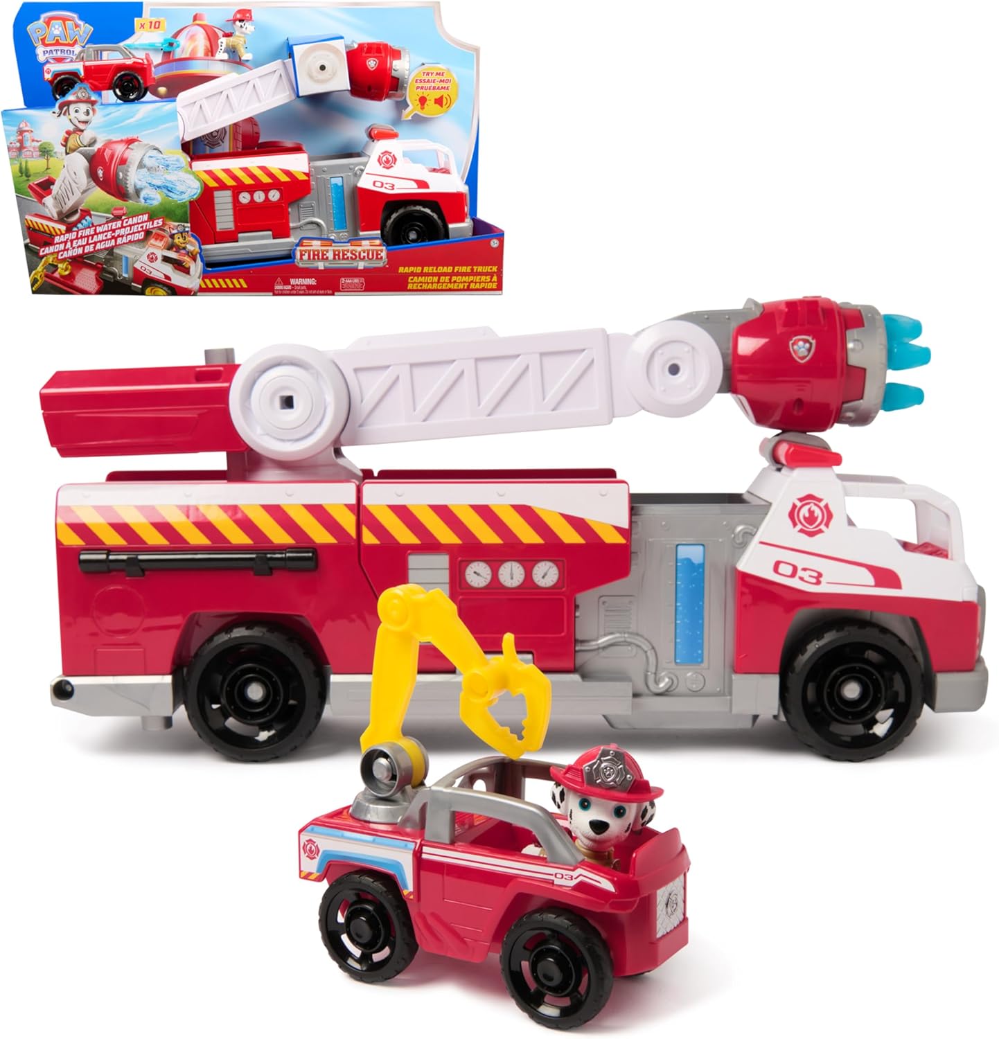 Spin Master - Paw Patrol Fire Rescue Camion Dei Pompieri