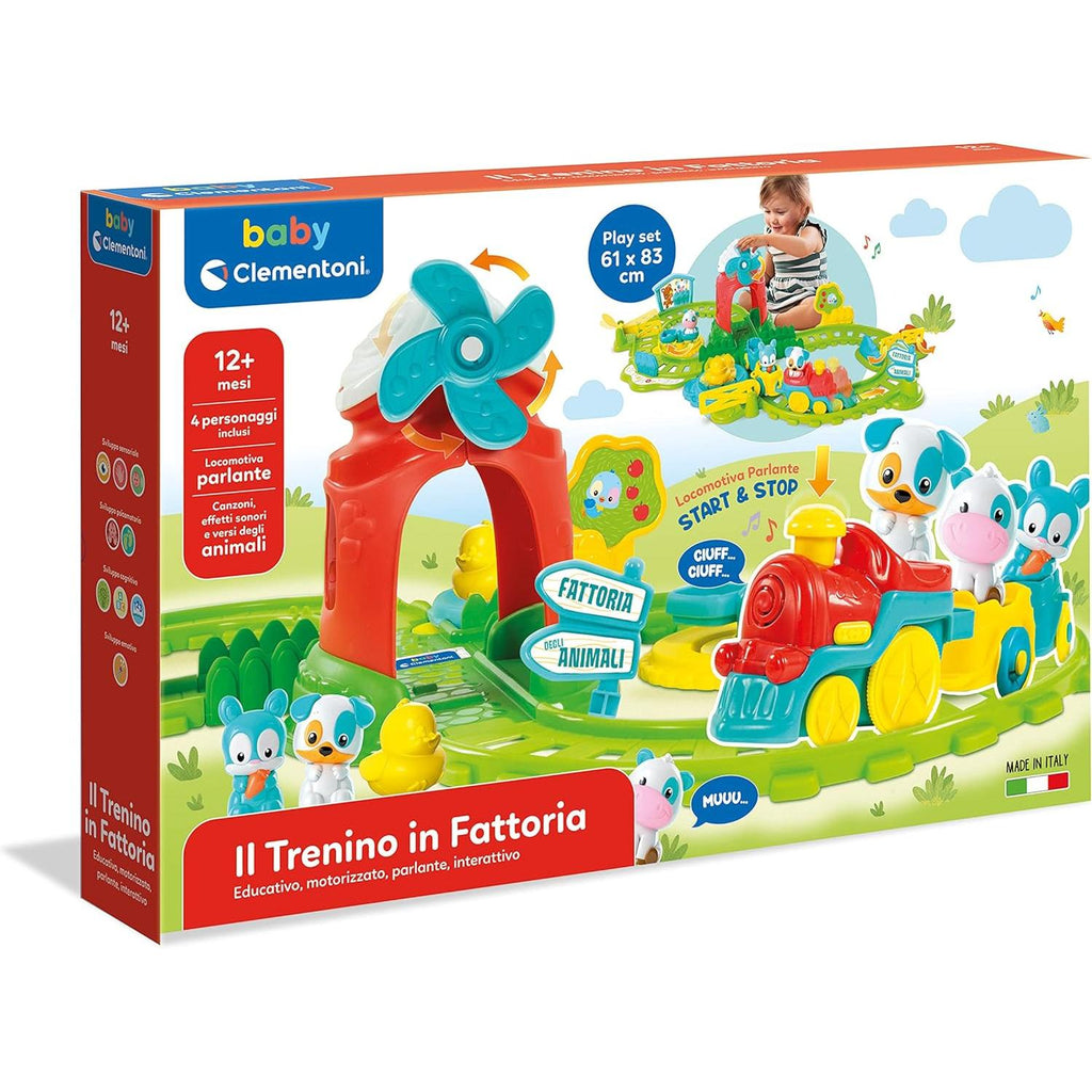 Clementoni - Playset the little train on the farm interactive 17756