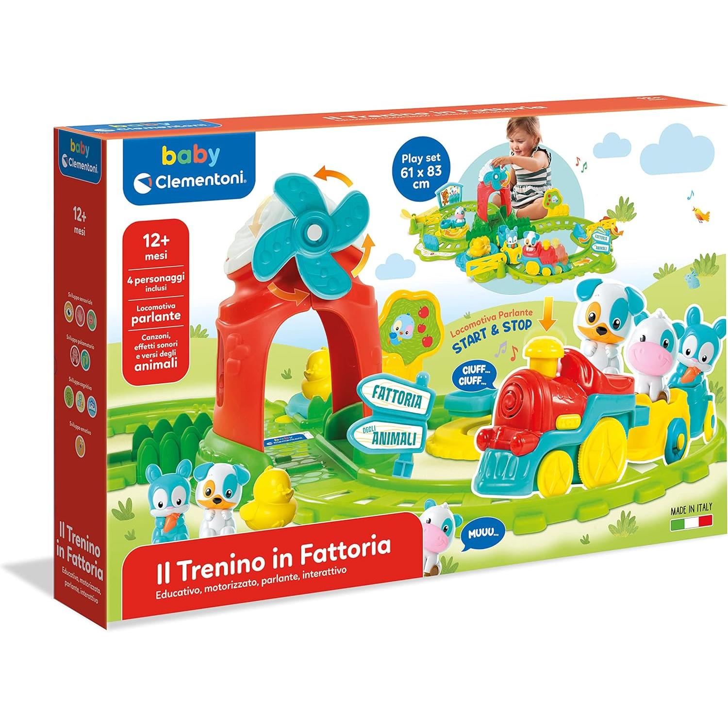 Clementoni - Playset the little train on the farm interactive 17756