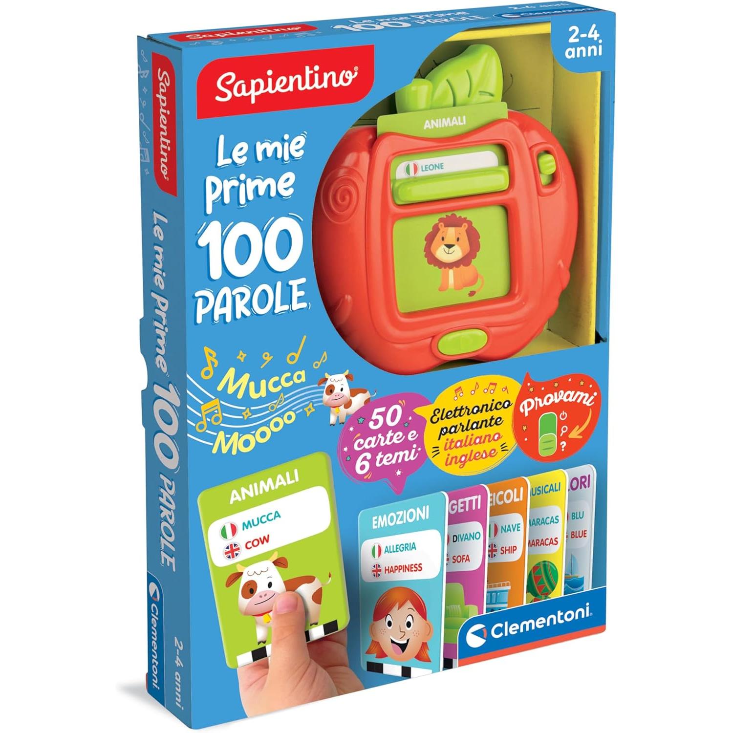 Clementoni - Sapientino: Le Mie Prime 100 Parole 16818