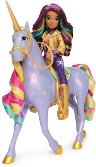 Spin Master - Unicorn Academy Premium Fashion Doll Sophia Wildstar - con luci, Suoni e Musica