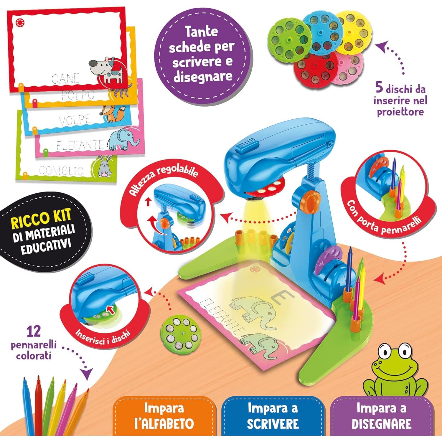 Lisciani - Carotina Proiettore Scuola Di Lettura E Scrittura