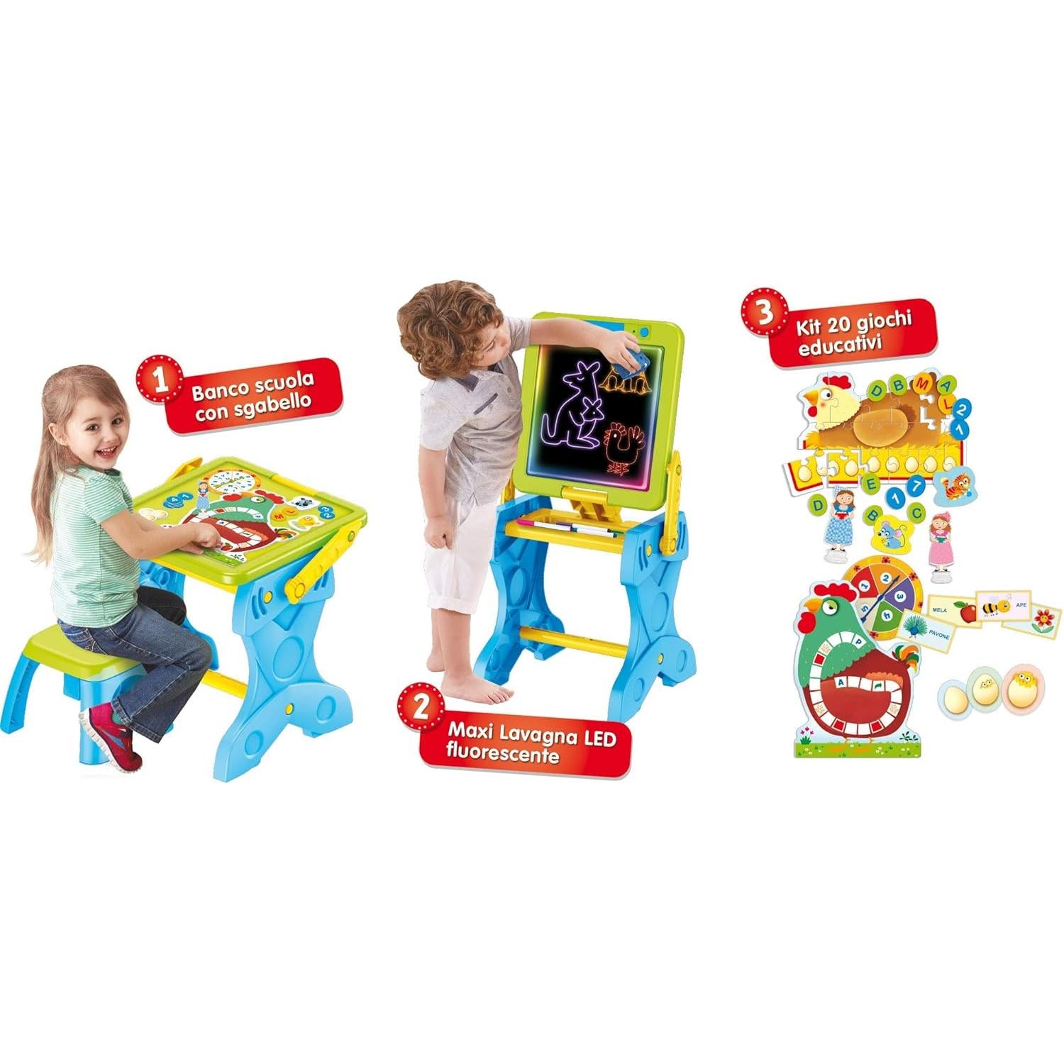 Lisciani Giochi - Carrot Banchetto Led Game and Learn 3 in 1