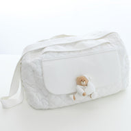 Nanan - Borsa Mamma bianca Tato in tessuto