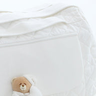 Nanan - Borsa Mamma bianca Tato in tessuto