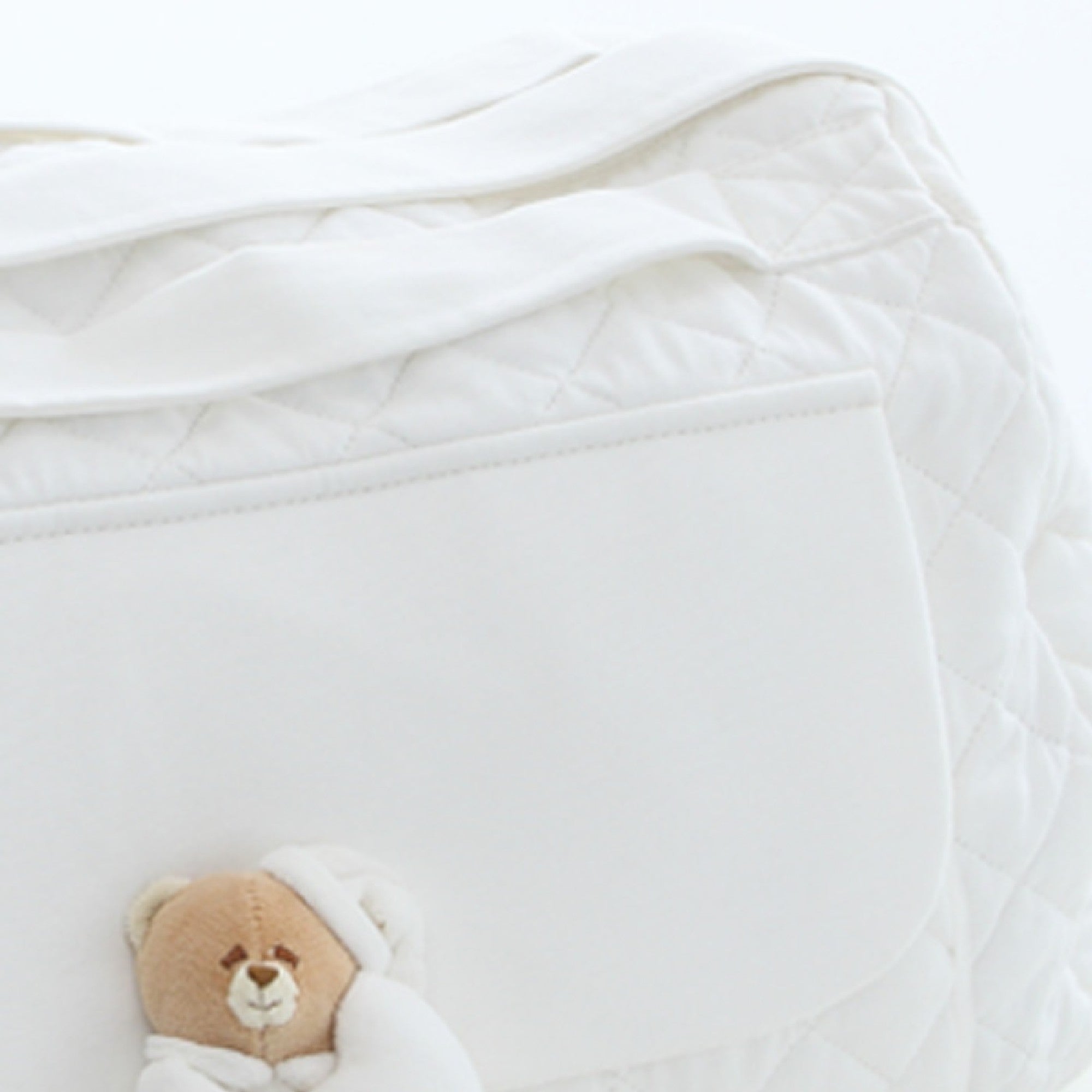 Nanan - Borsa Mamma bianca Tato in tessuto