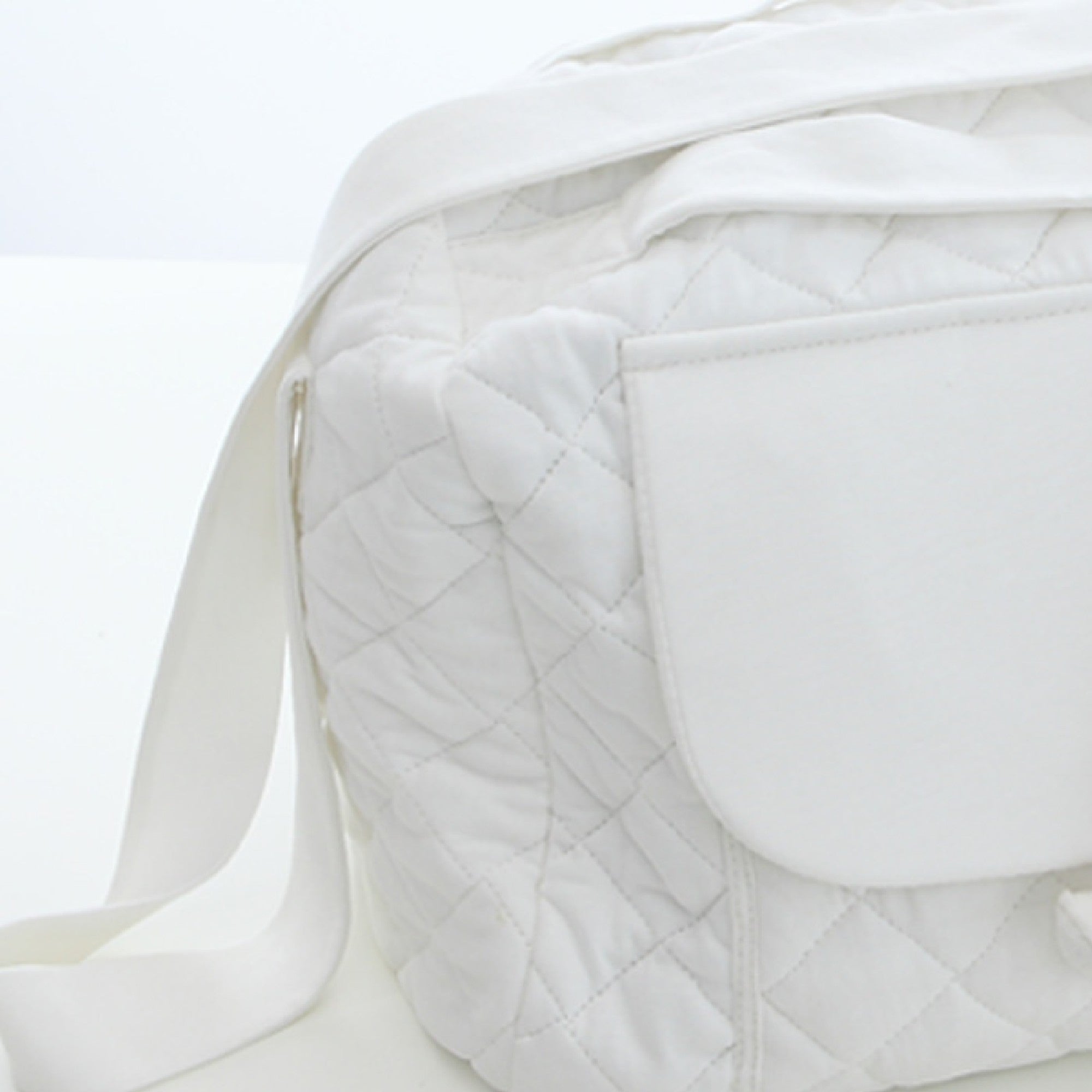 Nanan - Borsa Mamma bianca Tato in tessuto