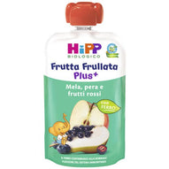 Hipp - Frutta Frullata Plus Mela, Pera, Frutti Rossi Con Ferro 90 gr