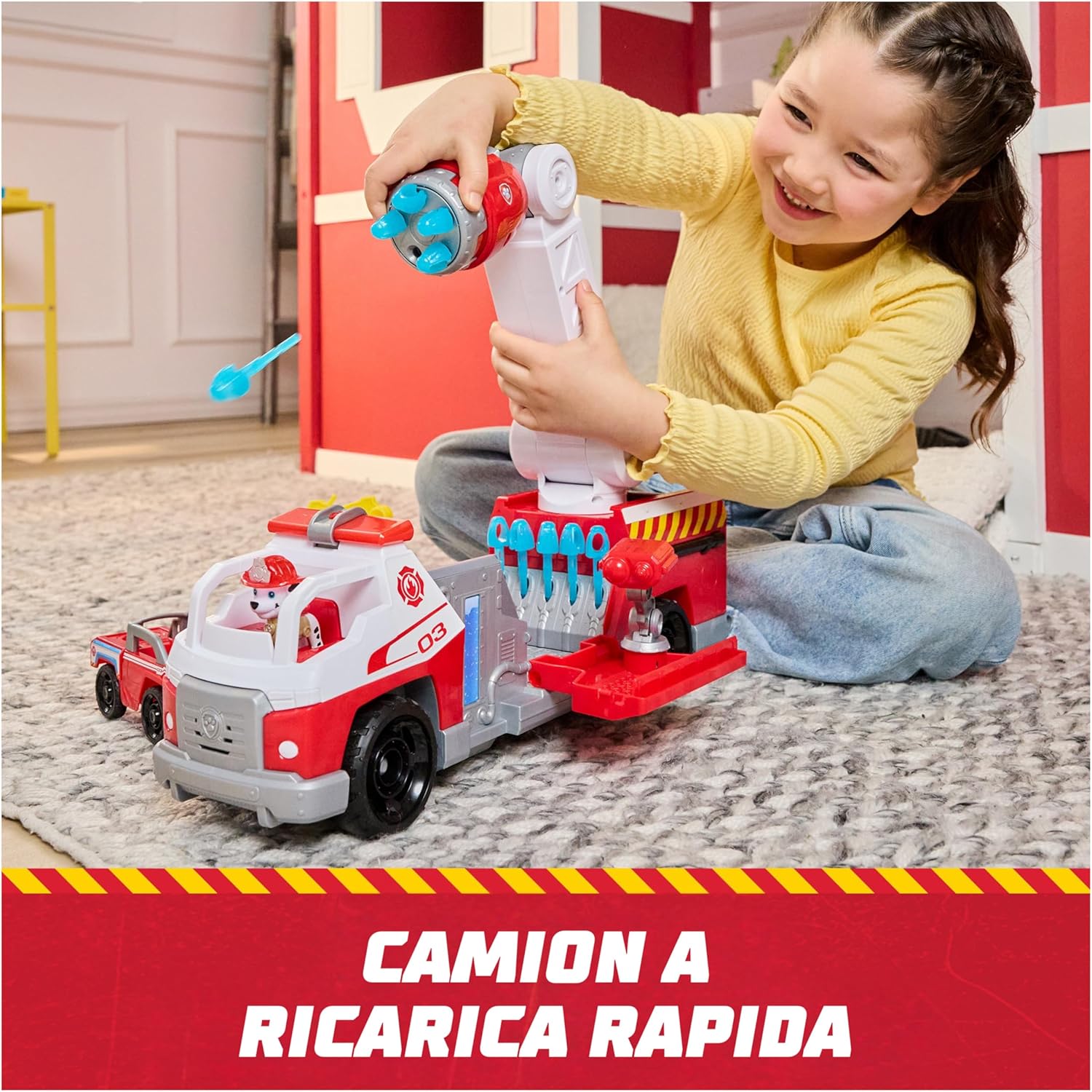 Spin Master - Paw Patrol Fire Rescue Camion Dei Pompieri