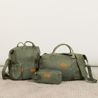 Nanan - Borsa mamma verde in nlyon