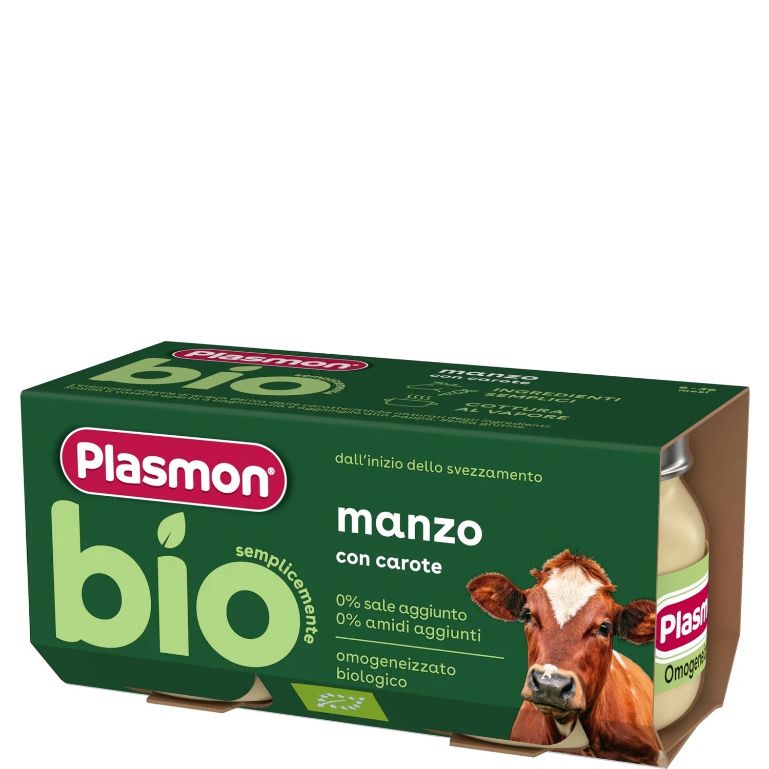 Plasmon - BIO Omogeneizzato Carne Manzo: Confezione 2x80 gr