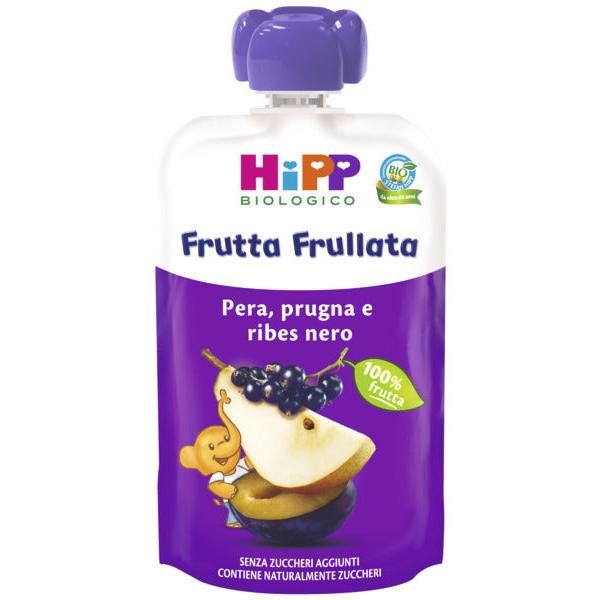 Hipp Fruit Smoothie Pear. Plum And Blackcurrant 90gr