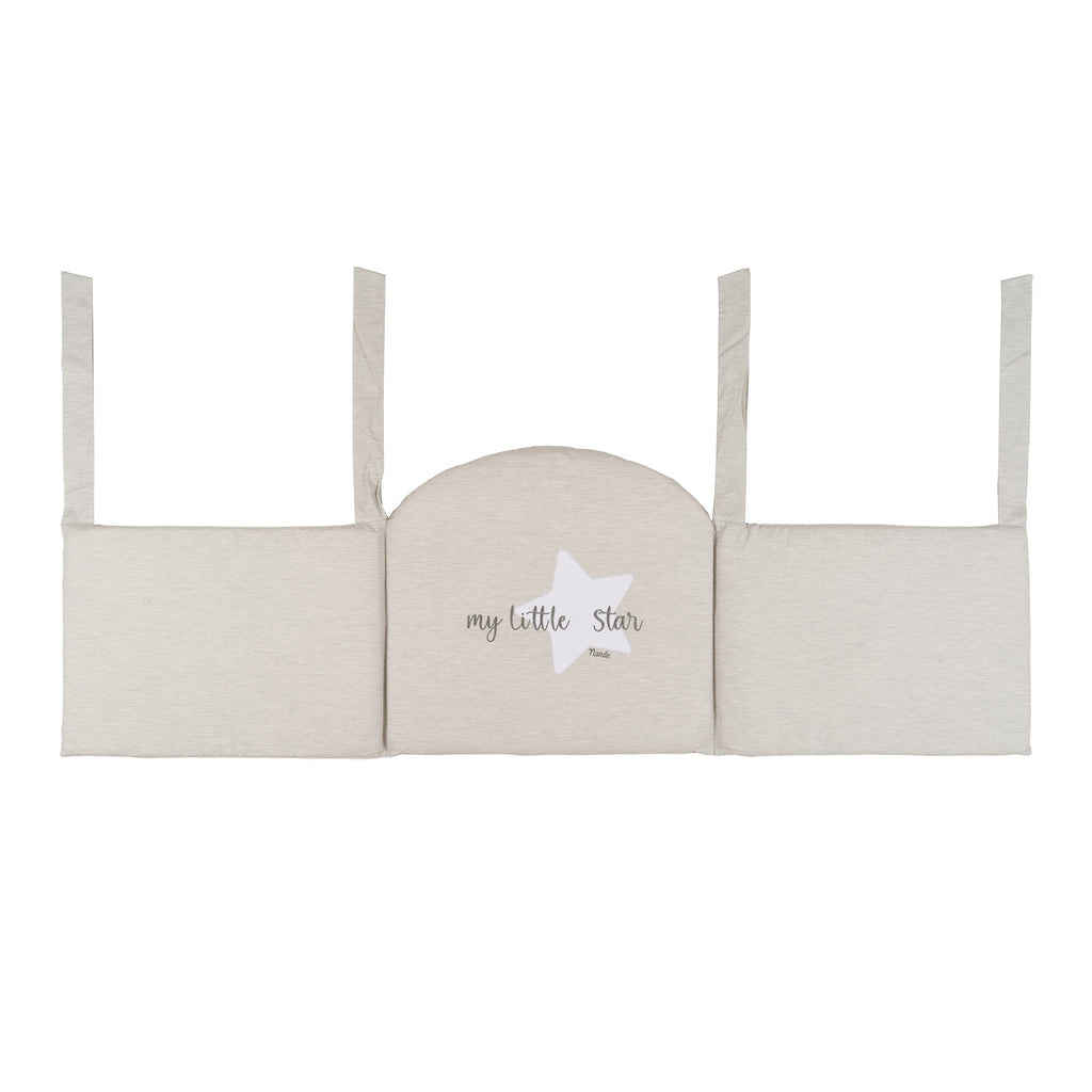 Set piumone e paracolpi My little Star grigio