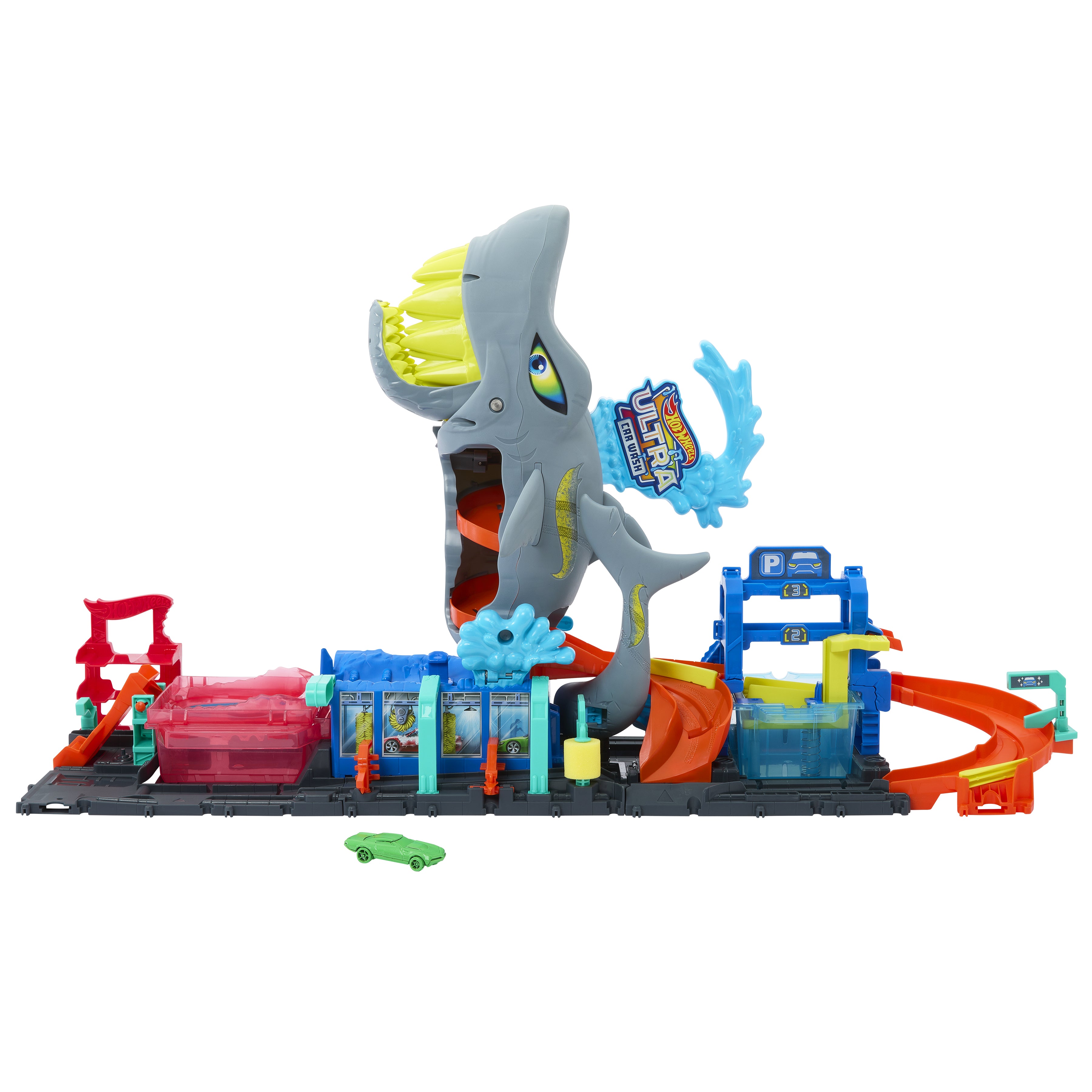 Mattel - Hot Wheels City Autolavaggio Mega Squalo HTN82