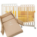 Azzurra Design - Glam Cot + Mattress + Luce Duvet Set - 8 in 1.