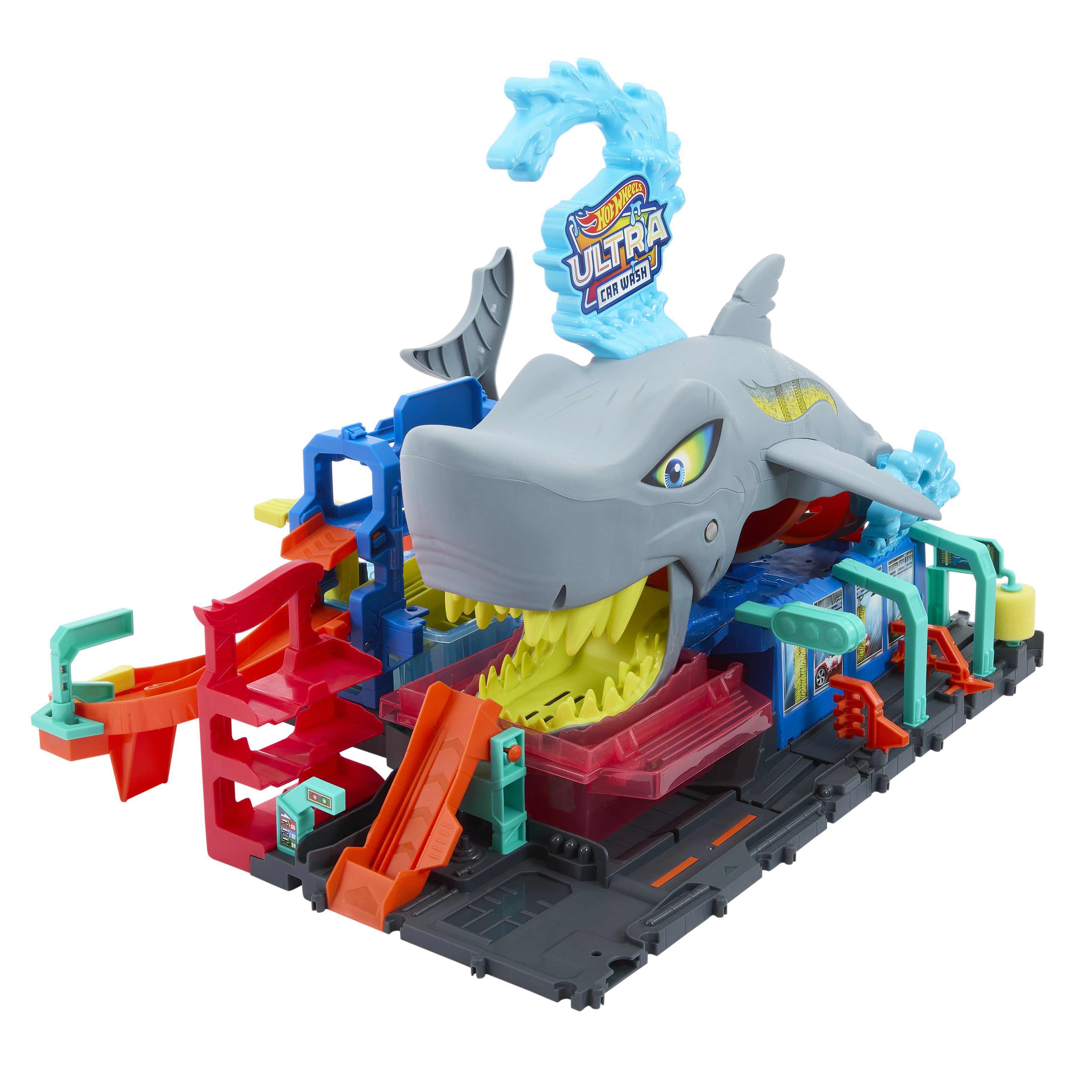 Mattel - Hot Wheels City Autolavaggio Mega Squalo HTN82