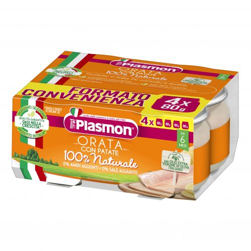 Homogenized Plasmon Sea Bream 4 x 80 gr