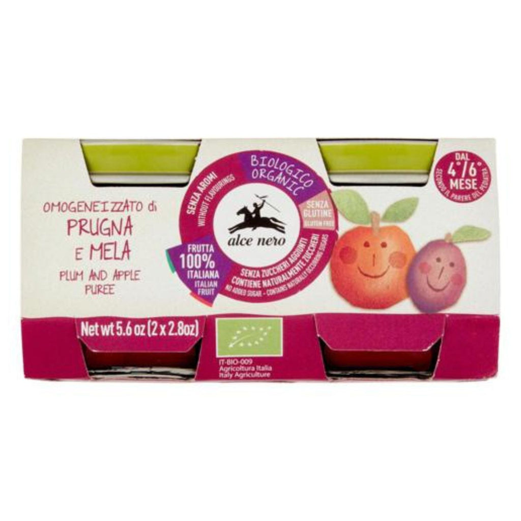 Alce Nero - Organic Fruit Homogenized 80x2