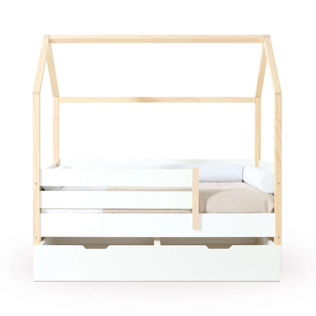 Alondra - Letto Montessori a Casetta Sogni 70x140 cm Con Cassetti