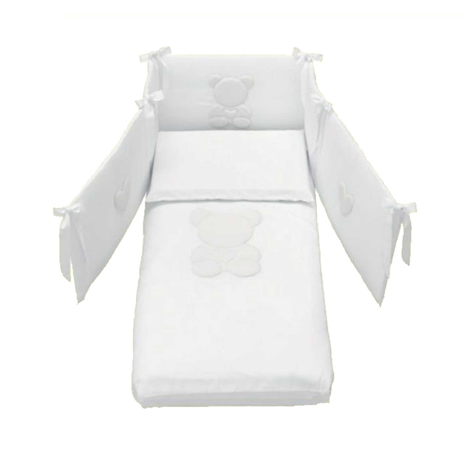 Azzurra Design - Lettino Contact + Completo Piumone Domus Bianco