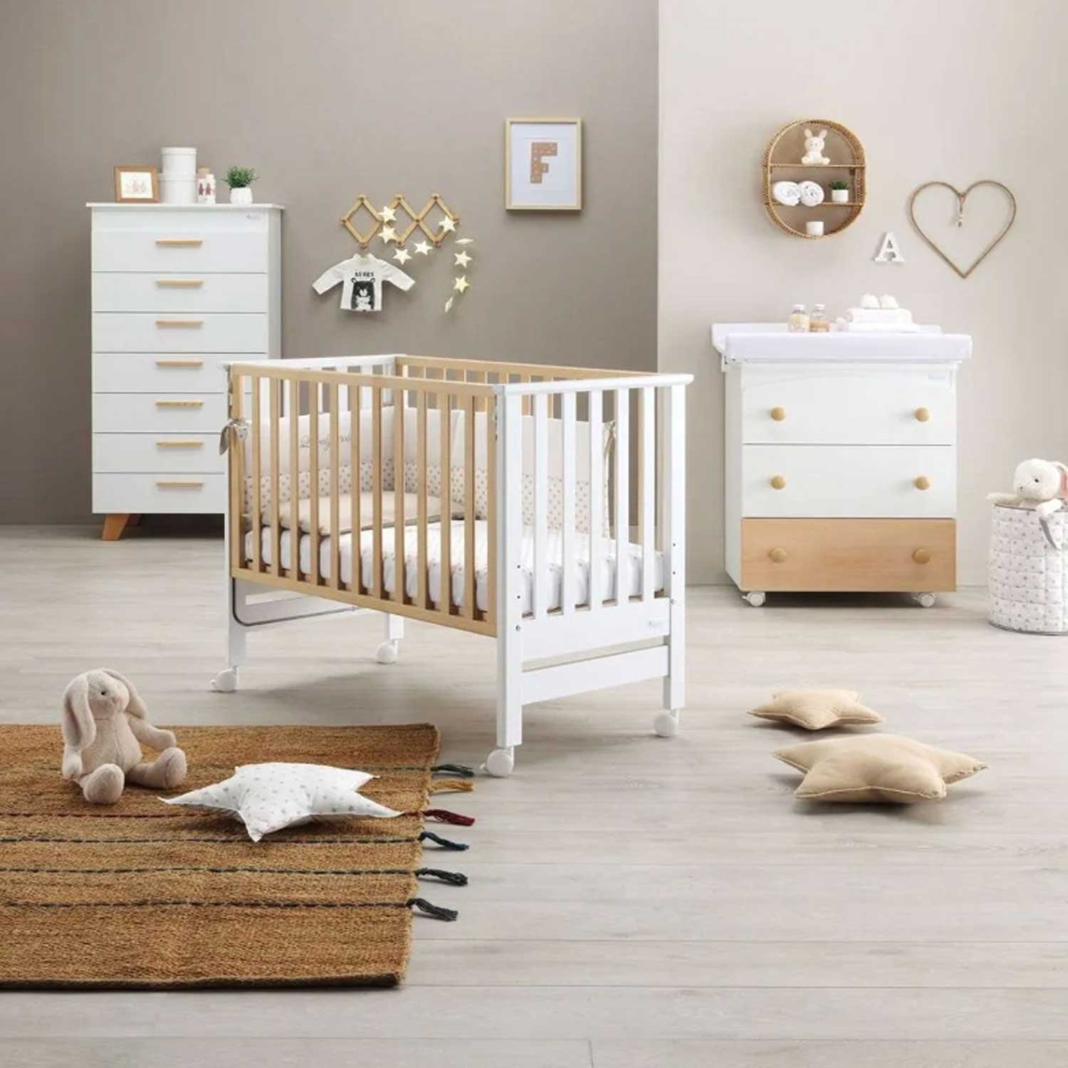 Azzurra Design - Lettino Contact + Completo Piumone Domus Bianco