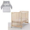 Azzurra Design - Glam Cot + Mattress + Luce Duvet Set - 8 in 1.