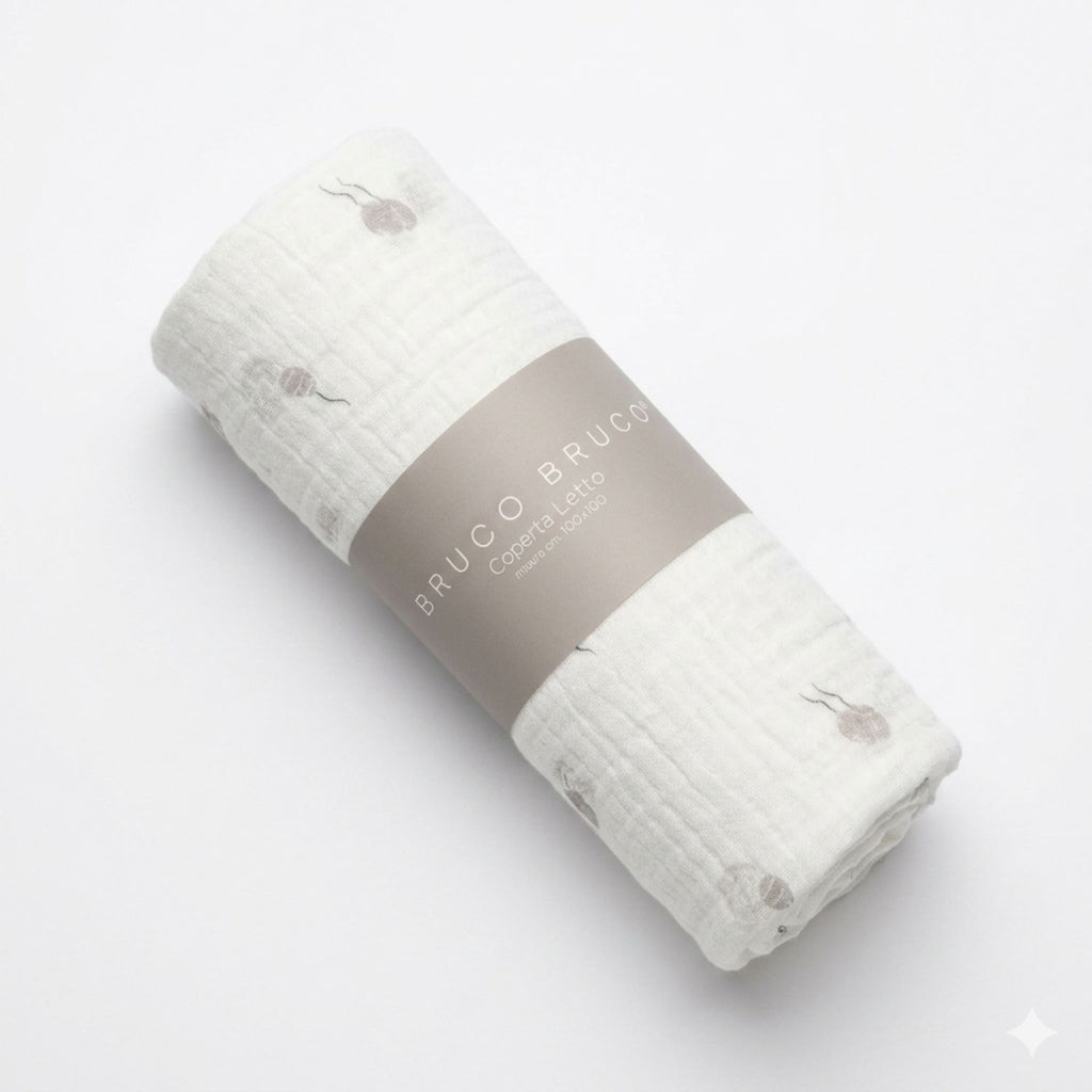 Bruco Bruco - Coperta Mussola 100X100 Cm