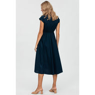 CELESTE - Abito Premaman in Cotone Blu Scuro