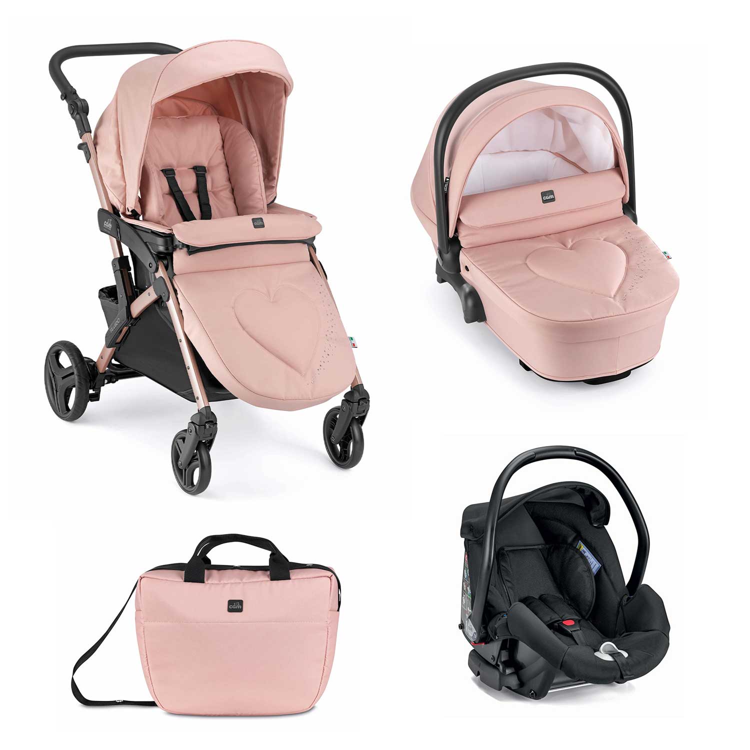 Cam - Trio Fluido Easy Con Seggiolino Auto Area 0+ Isize