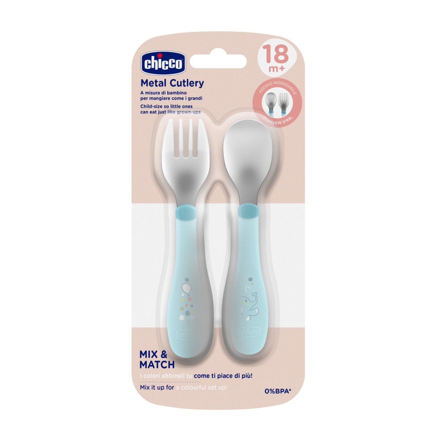 Chicco - Posate Inox 18M+
