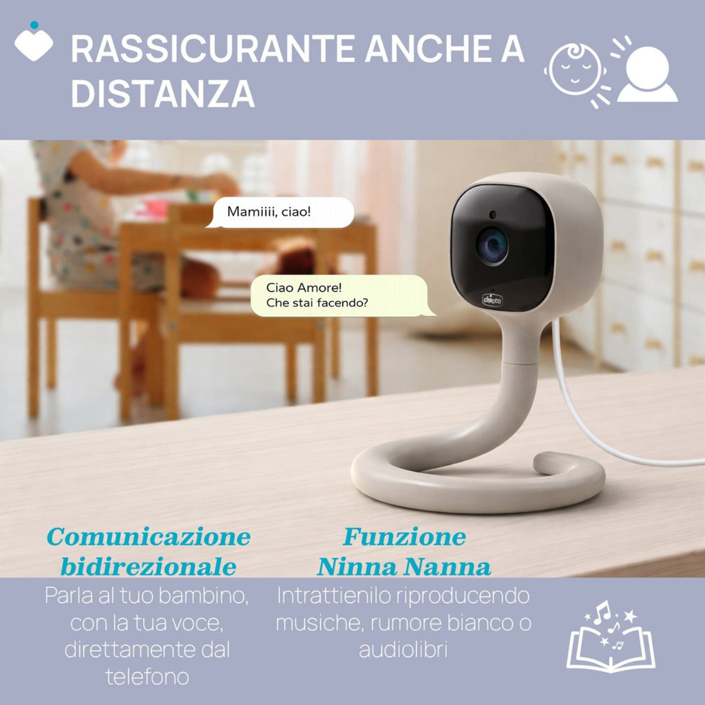Chicco - Video Baby Monitor Wi-Fi Smart AI