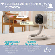 Chicco - Video Baby Monitor Wi-Fi Smart AI