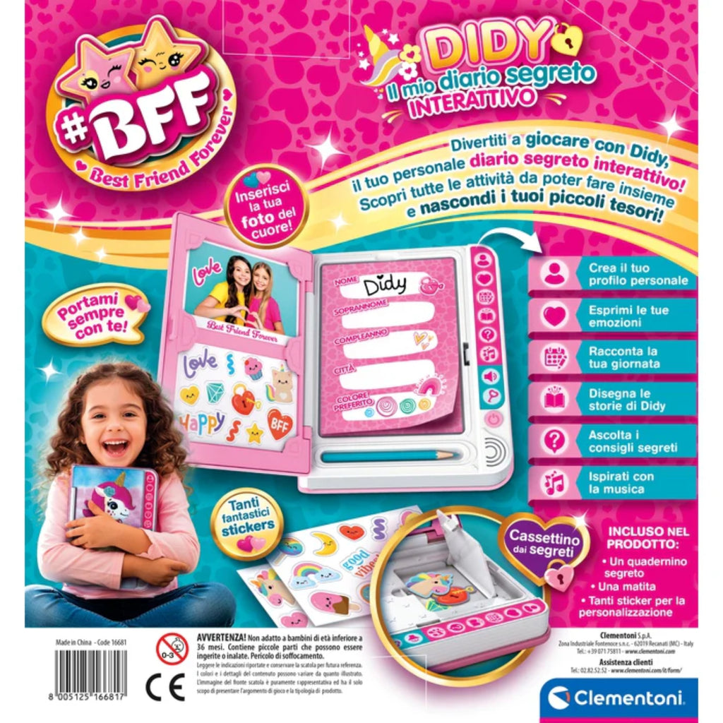 Clementoni - Bff Didy Diario Segreto Interattivo 16681