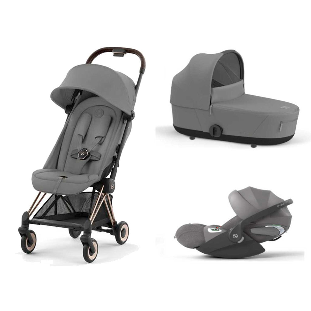 Cybex - Trio Mios: Seat Pack + Carrycot + Cloud T isize Car Seat + "Kit Mamma 2023" Case