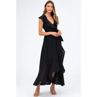 DOROTHEA - Abito Premaman Nero con Rouches