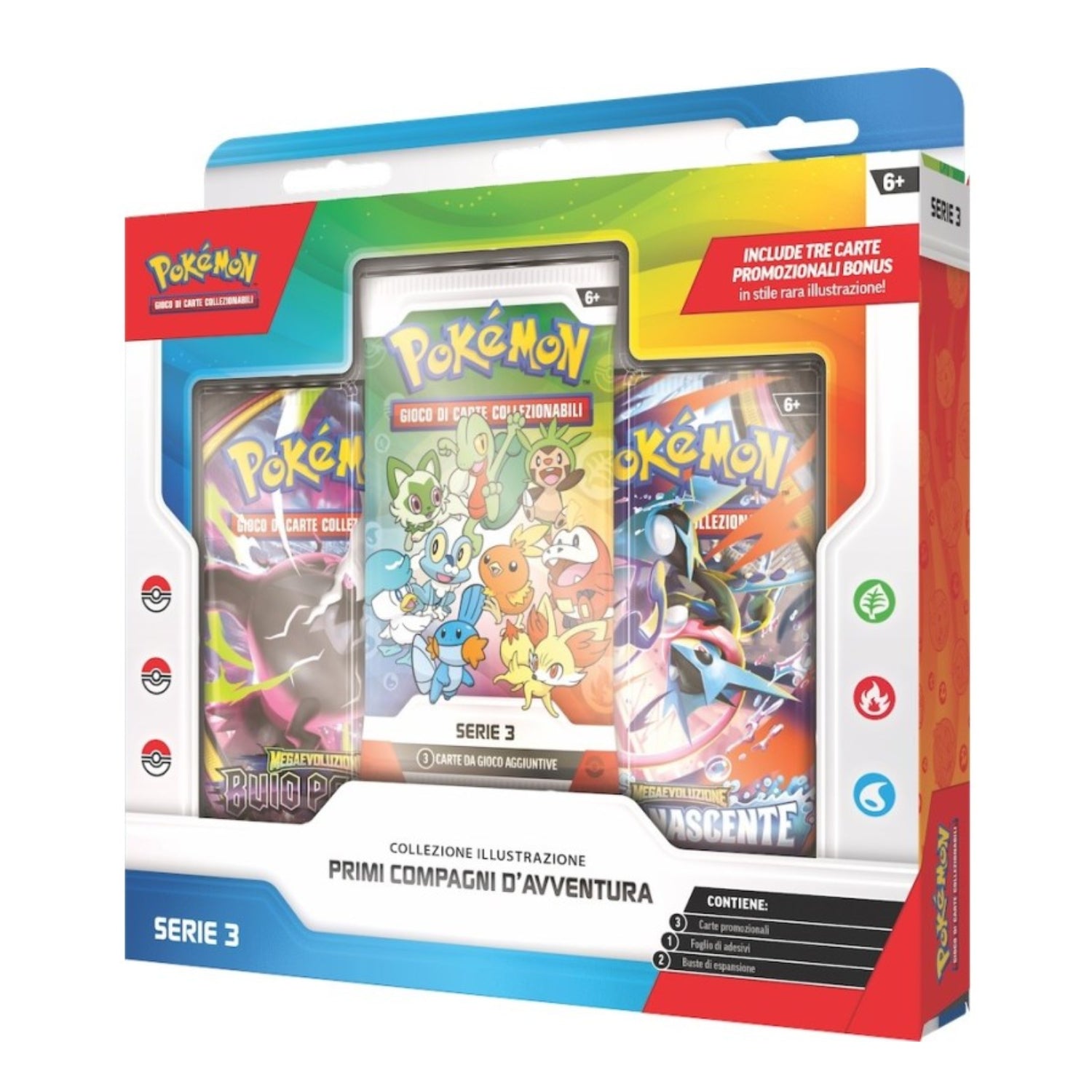 Gamevision - Pokemon Collezione Illustrazione Primi Compagni di Avventura Serie 3