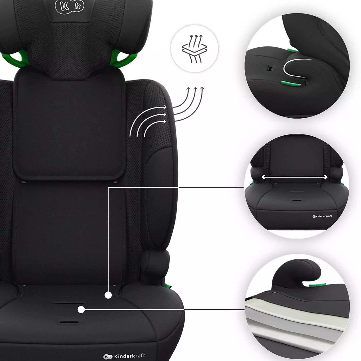 Kinderkraft - Seggiolino Auto Comfort Up 2 Plus I-Size