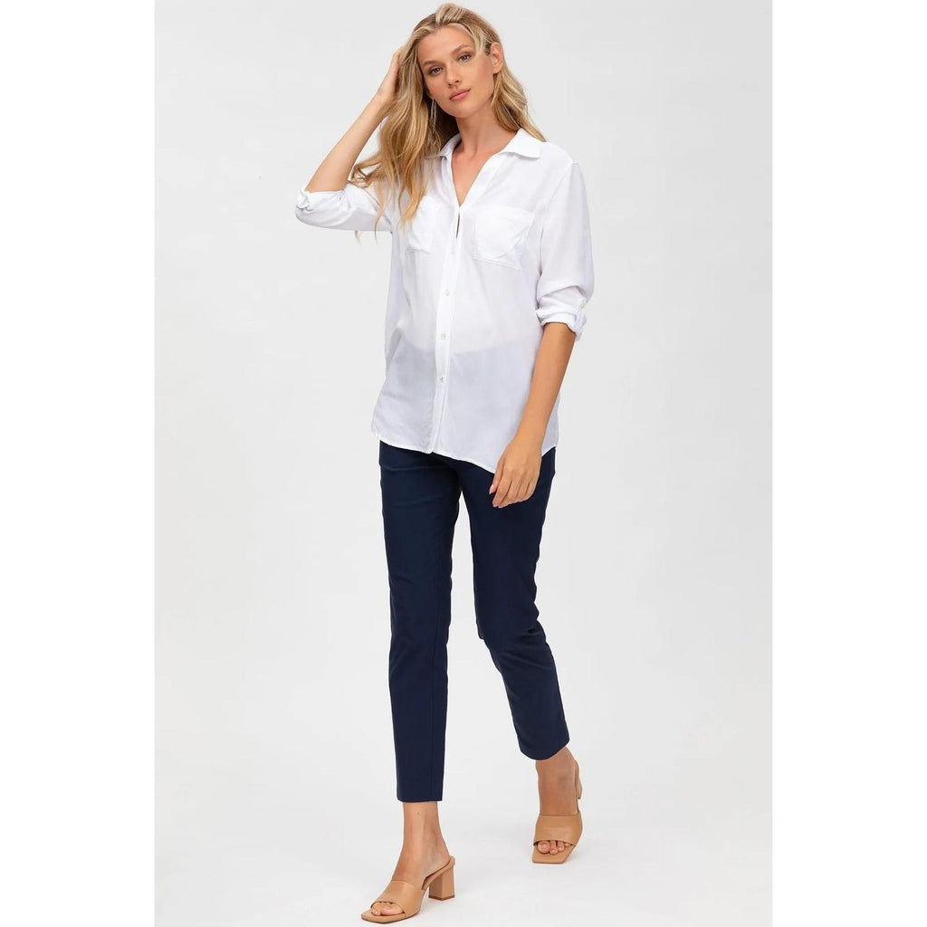ELWOOD - Pantaloni Premaman Elasticizzati Blu