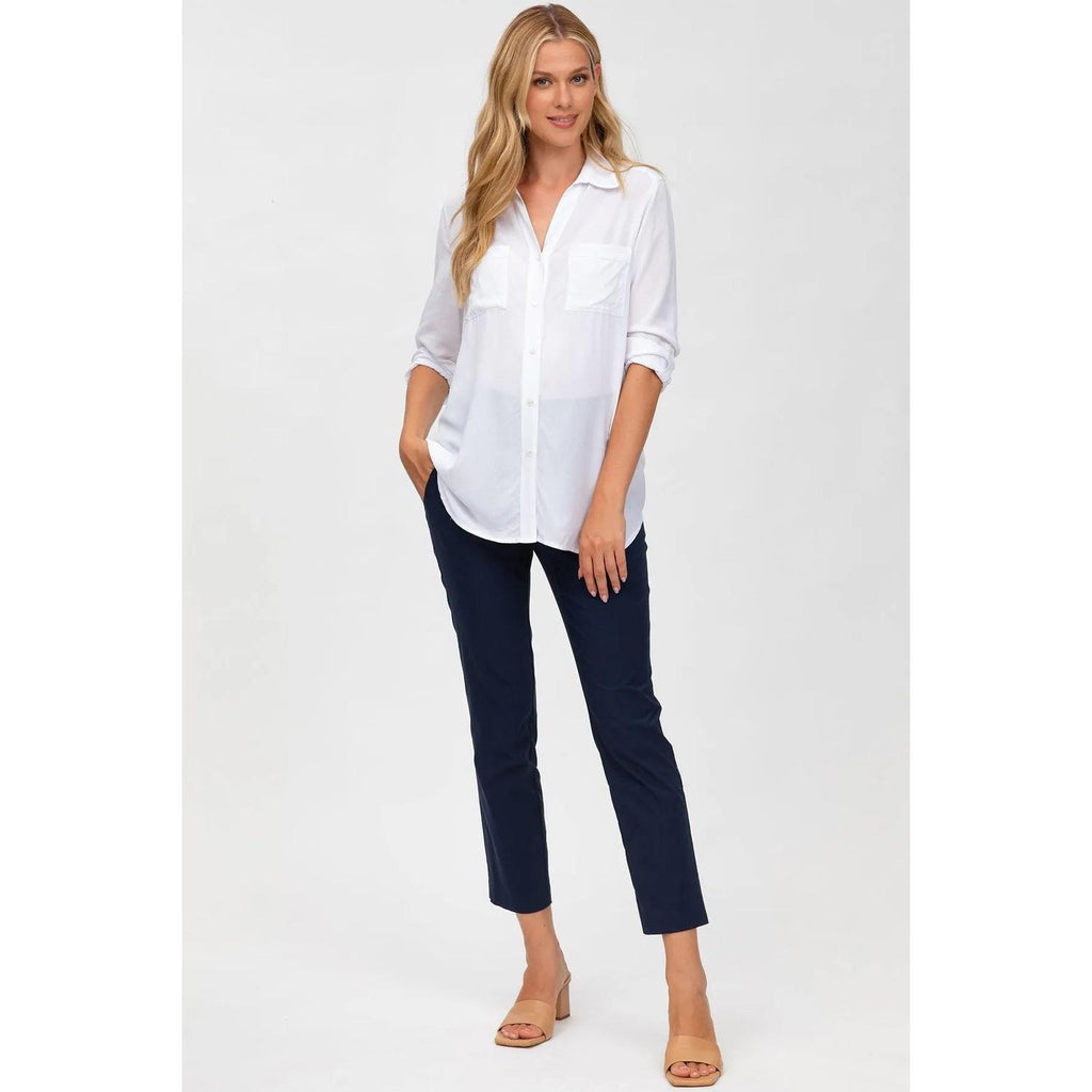 ELWOOD - Pantaloni Premaman Elasticizzati Blu
