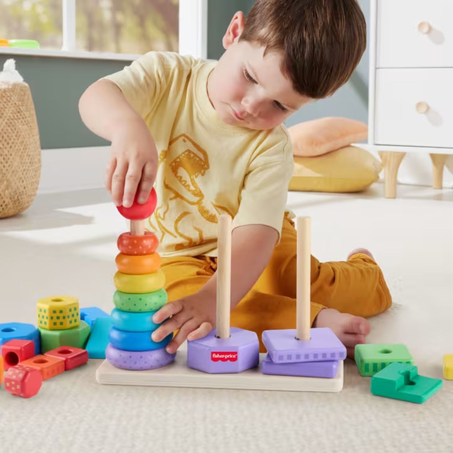 Fisher Price - Set Piramidi in Legno HXT76