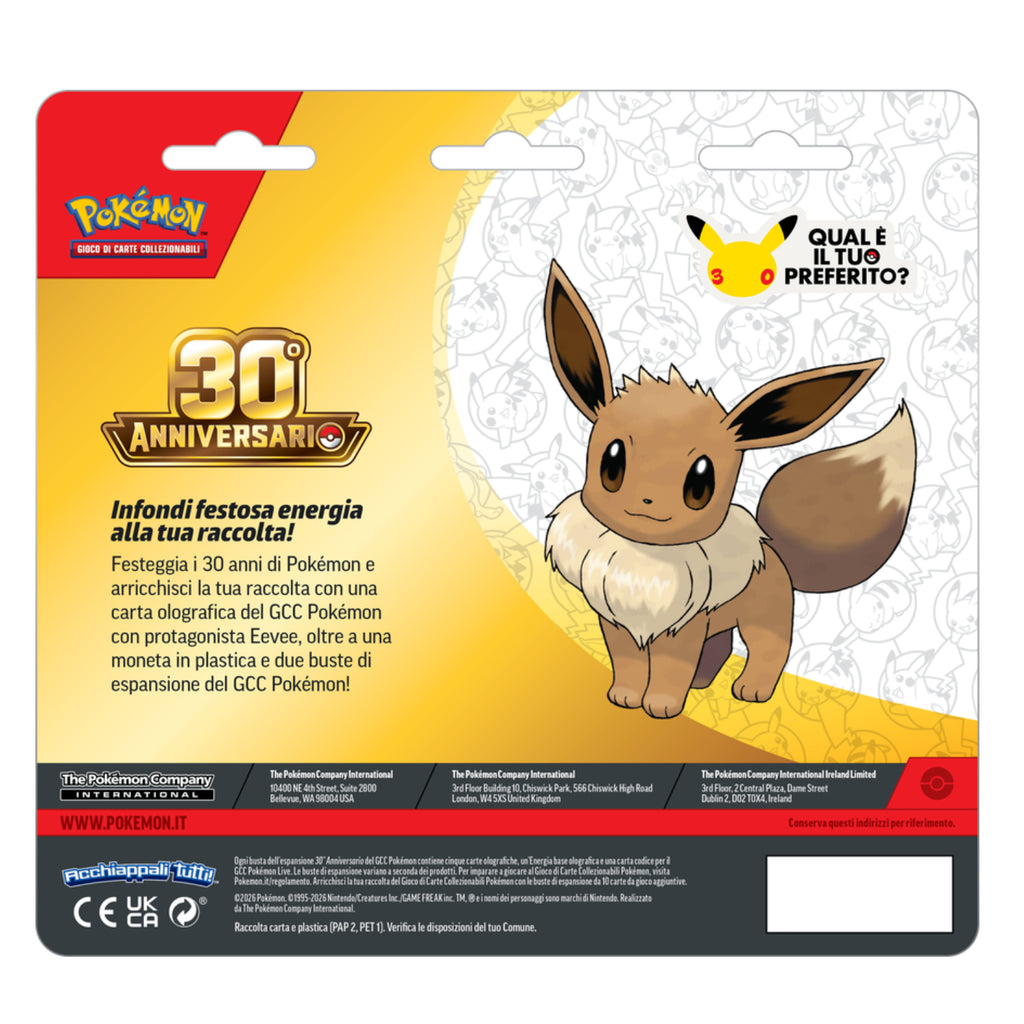 Gamevision - Pokemon 30° Anniversario Blister 2 Buste