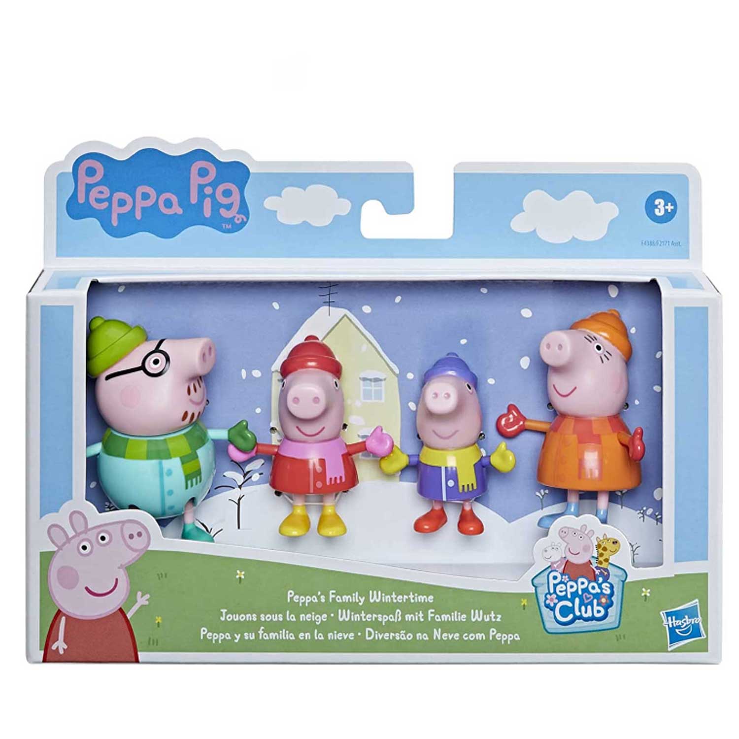Hasbro - La Famiglia di Peppa Pig Confezione da 4 personaggi