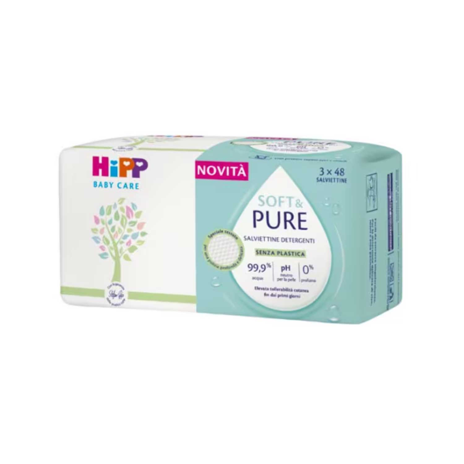 Hipp - Baby Care Salviettine Soft&Pure 3X48 Pezzi