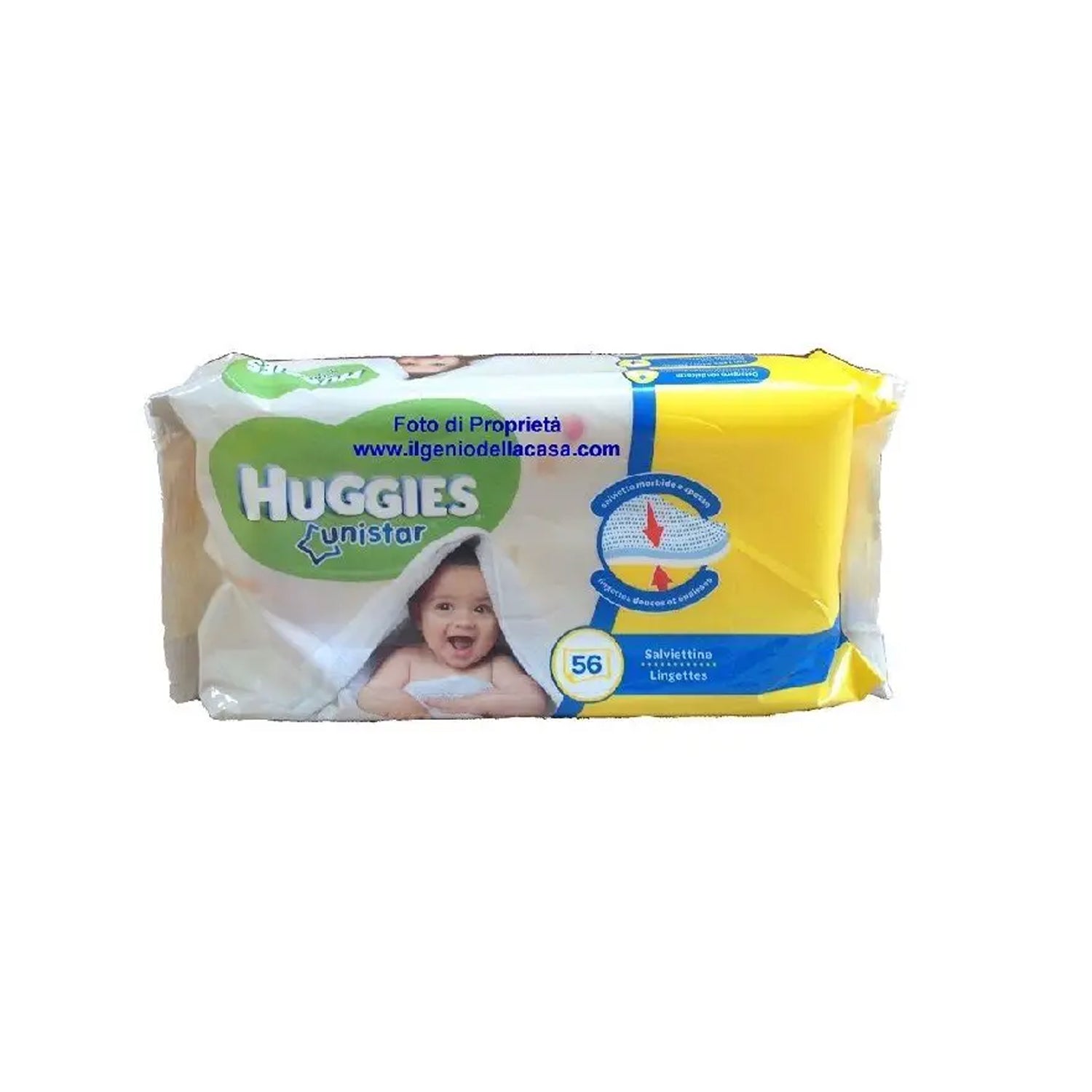 Huggies - Salviette Unistar (56x10) Kg 56 Pezzi