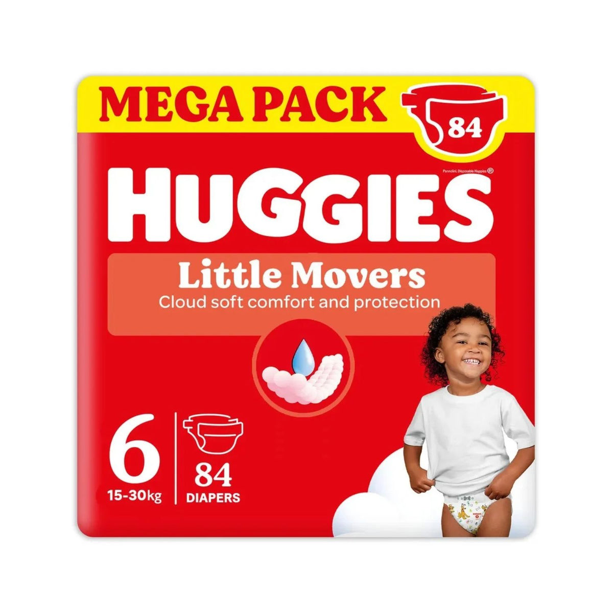Huggies - Little Movers Megapack Taglia 6 84pz