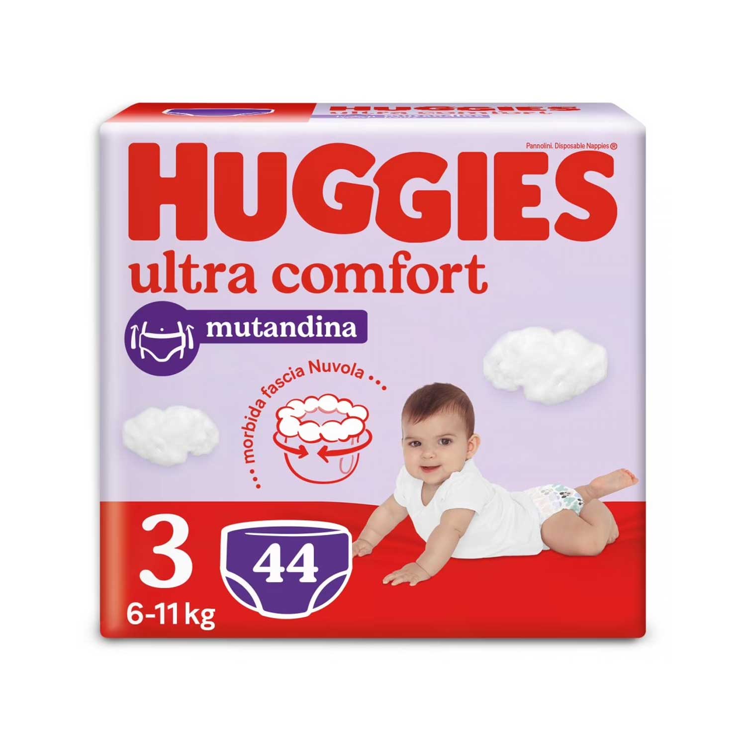 Huggies - Pannolini Mutandina Grande Taglia 3 (44 pz)