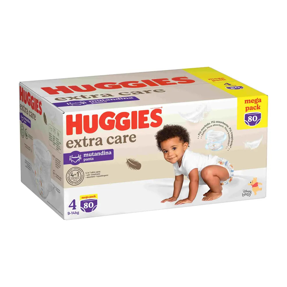 Huggies - Extra Care Megapack Panties Size 4 80pcs 7 18 kg