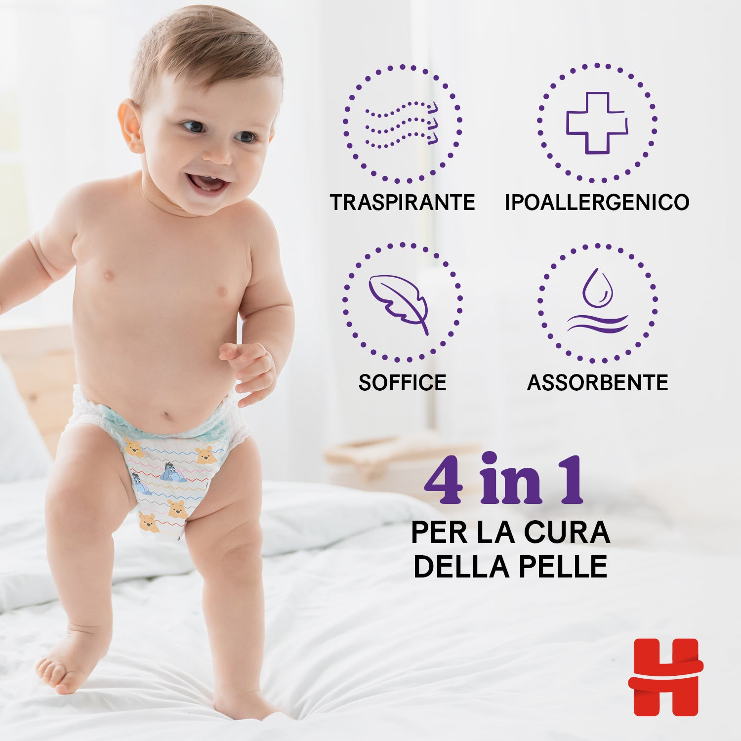 Huggies - Extra Care Mutandine taglia 4 (26 PZ)