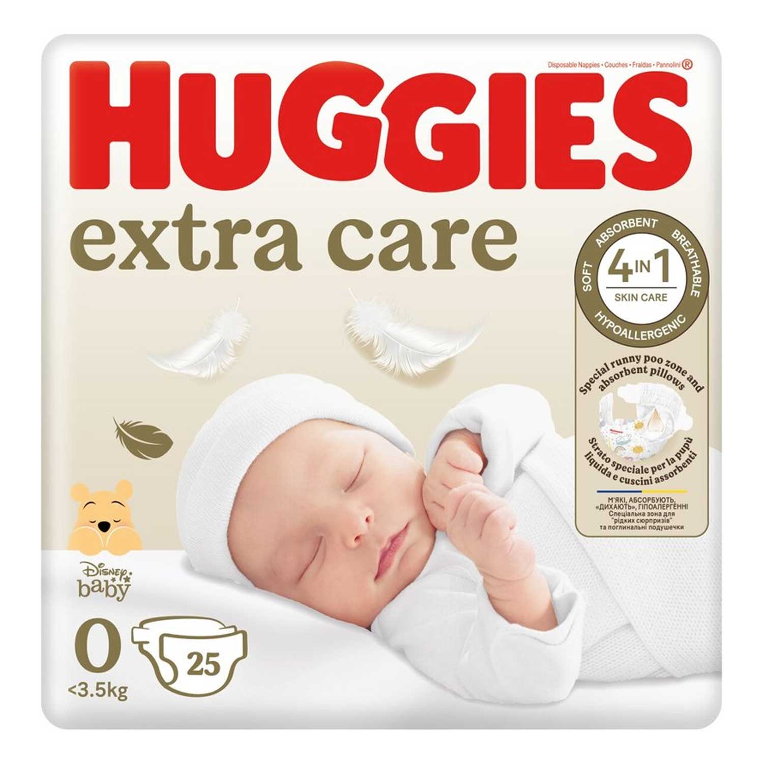 Huggies - Extra Care Pannolini taglia 0 (25 pz)